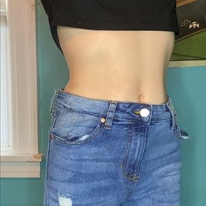 Kendall + Kylie highrise straight jeans